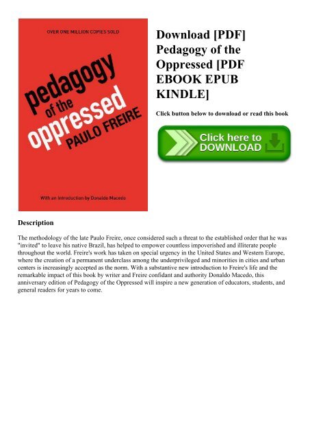 pedagogy of the oppressed meaning pedagogy of the oppressed meaning