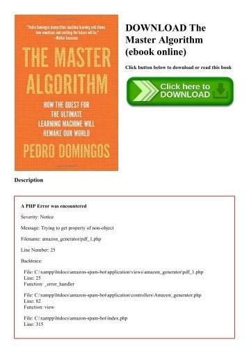 DOWNLOAD The Master Algorithm (ebook online)