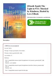 [EbooK Epub] The Light in 911 Shocked by Kindness  Healed by Love EBook