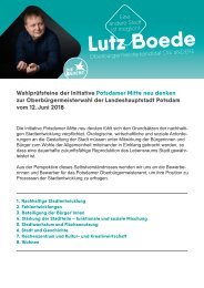 Wahlprüfsteine PMND. Lutz Boede                         DIE aNDERE