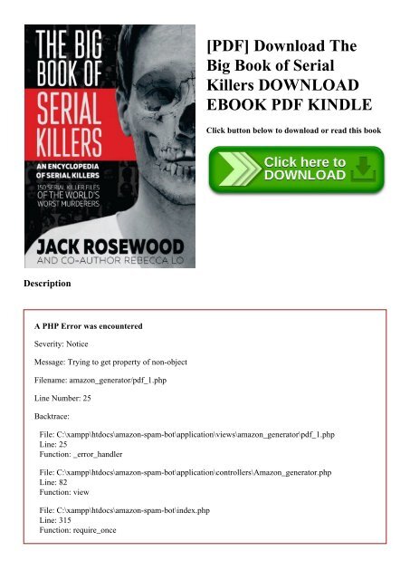 [PDF] Download The Big Book of Serial Killers DOWNLOAD EBOOK PDF KINDLE