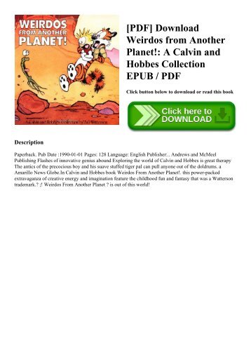 [PDF] Download Weirdos from Another Planet! A Calvin and Hobbes Collection EPUB  PDF
