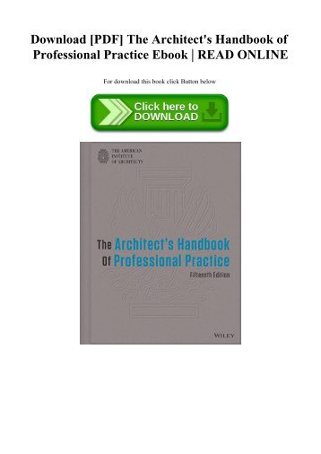 The Architecture Student's Handbook Of Professional Practice Free Download the architecture handbook of professional practice pdf free download