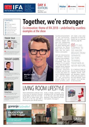 IFA International Day 4 - 2018 Edition