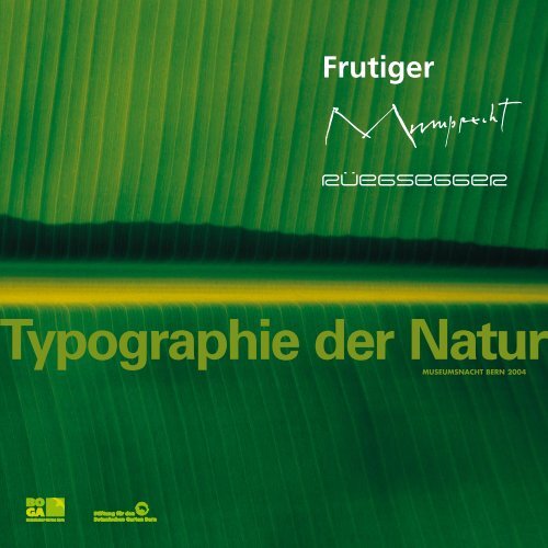 Typographie der Natur - Lahor Jakrlin