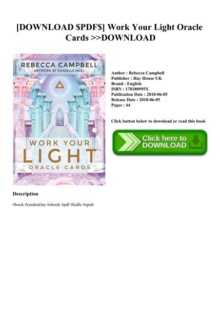 Download Pdf Work Your Light Oracle Cards Download Download Pdf Work Your Light Oracle Cards Download