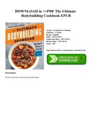 DOWNLOAD in PDF The Ultimate Bodybuilding Cookbook EPUB