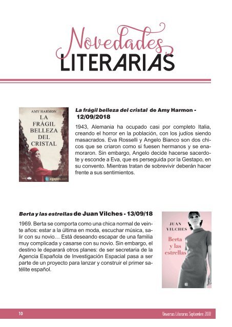 Universos Literarios Septiembre 2018