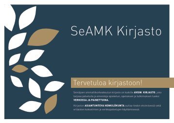 SeAMK Kirjaston esite 2018