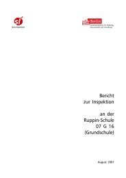 Bericht zur Inspektion an der  Ruppin-Schule 07 G  16 (Grundschule)