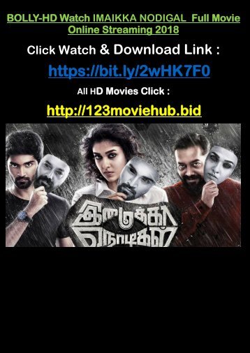 720HD Watch IMAIKKAA NODIGAL 2018 FREE Full Movie Online STREAMING 855MB