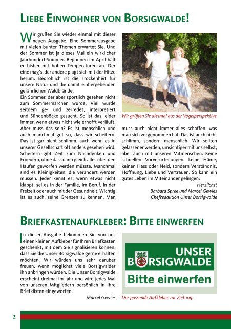 Unser Borsigwalde (Sommer 2018)