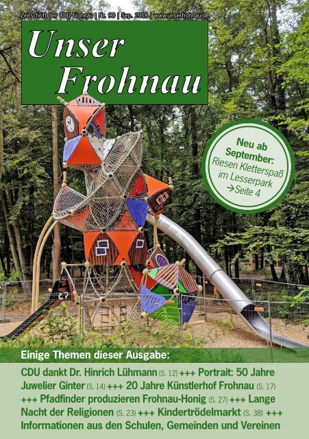 Unser Frohnau 90 (September 2018)