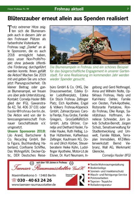 Unser Frohnau 90 (September 2018)