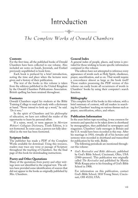 The Complete Works of Oswald Chambers