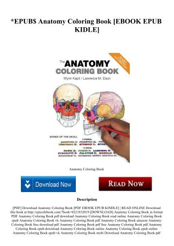 EPUB Anatomy Coloring Book EBOOK KIDLE