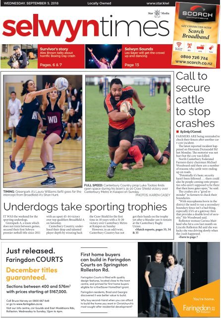 Selwyn Times: September 05, 2018