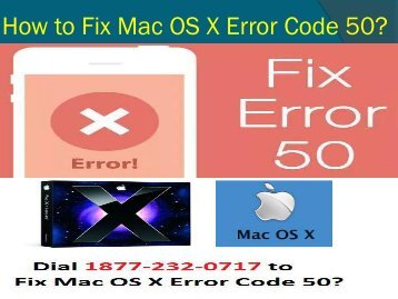 How to Fix Mac OS X Error Code 50