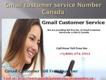 Gmail customer service Number Canada