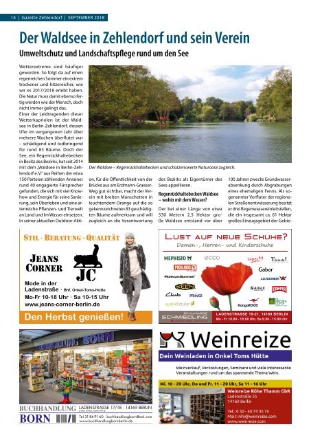Gazette Zehlendorf September 2018