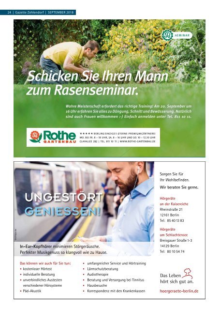 Gazette Zehlendorf September 2018
