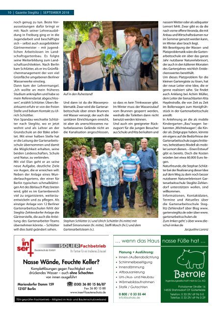 Gazette Steglitz September 2018