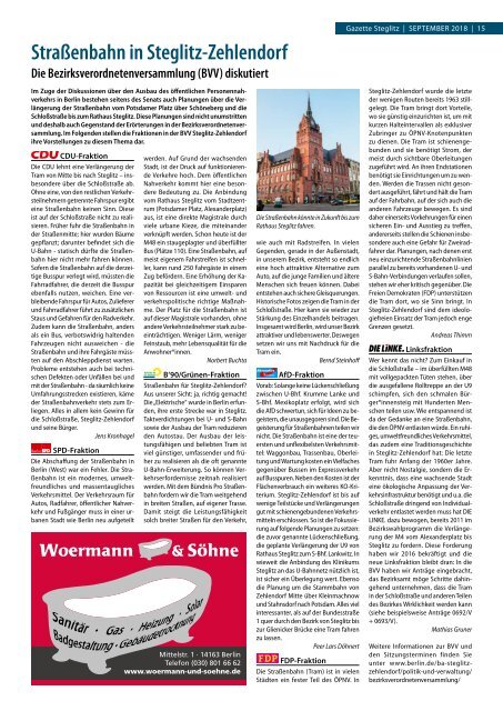 Gazette Steglitz September 2018