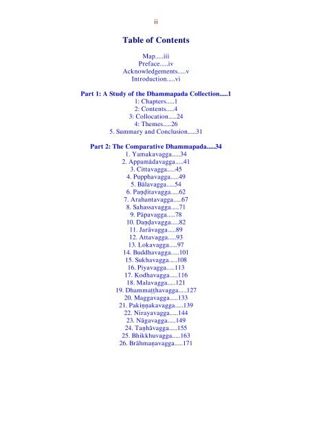 A Comparative Edition of the Dhammapada