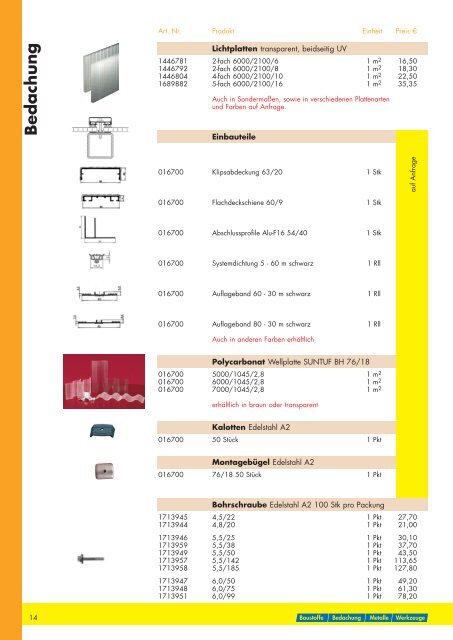 Bedachungskatalog