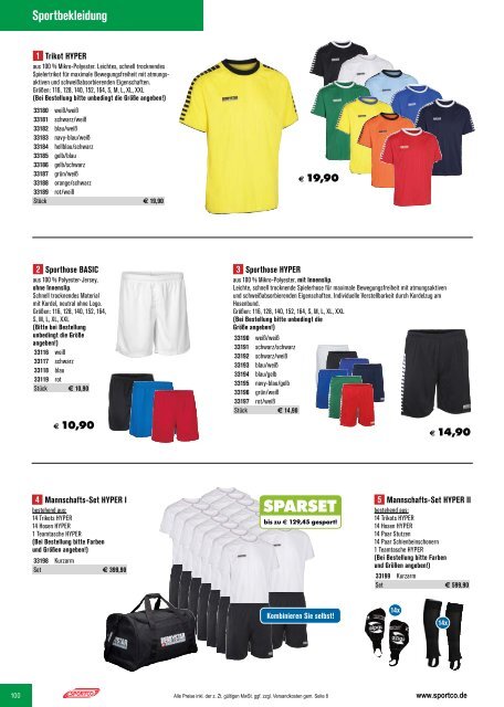 SPORTCO Gesamtkatalog 2018/2019 - Schule & Verein