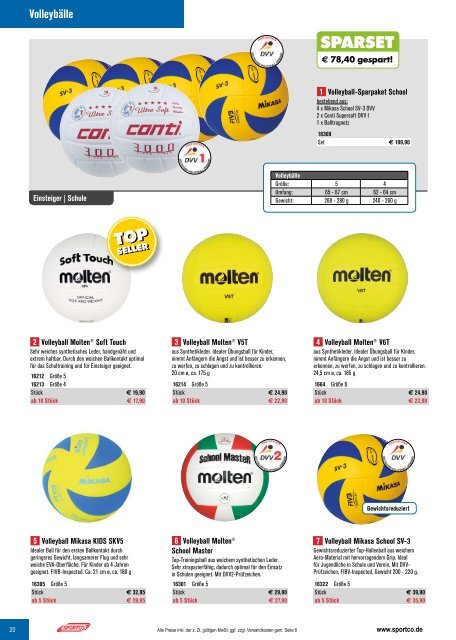 SPORTCO Gesamtkatalog 2018/2019 - Schule & Verein