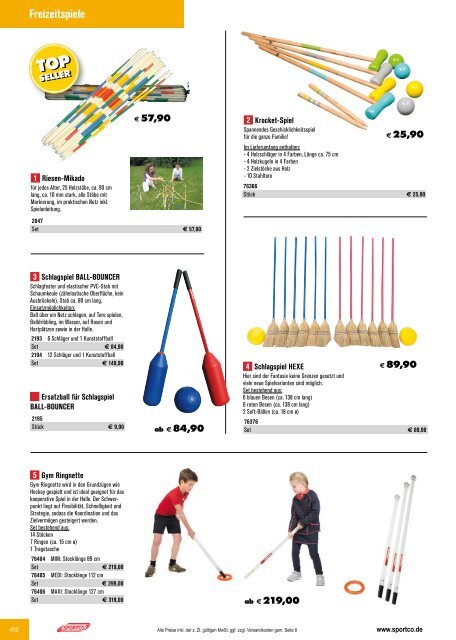 SPORTCO Gesamtkatalog 2018/2019 - Schule & Verein