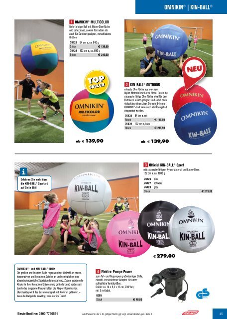 SPORTCO Gesamtkatalog 2018/2019 - Schule & Verein