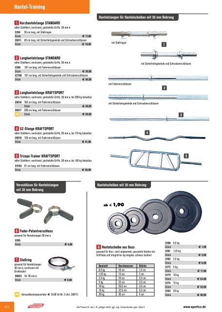 SPORTCO Gesamtkatalog 2018/2019 - Schule & Verein