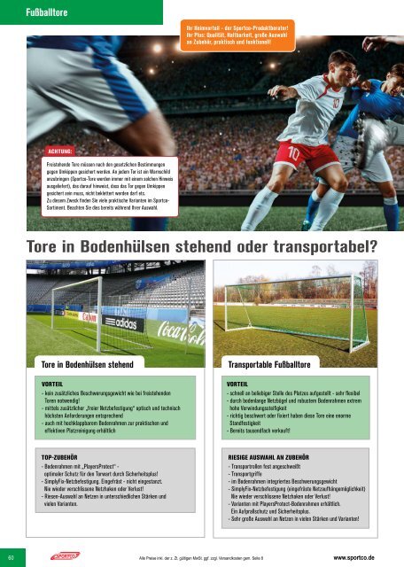 SPORTCO Gesamtkatalog 2018/2019 - Schule & Verein