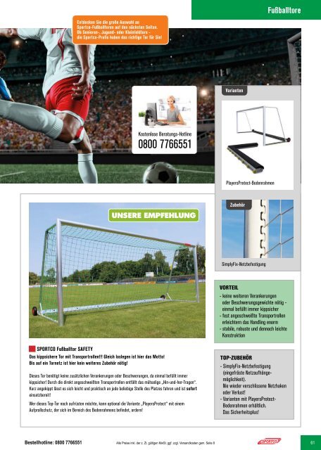 SPORTCO Gesamtkatalog 2018/2019 - Schule & Verein