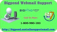 Offer Technical Support of Bigpond Webmail Support 1-800-980-183 