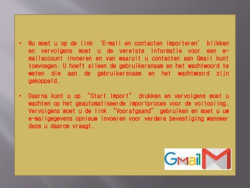 Wat zijn de stappen om contacten over te zetten naar Gmail