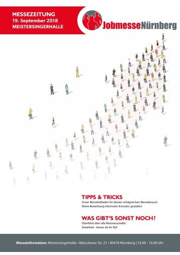 MESSEZEITUNG zur Jobmesse Nürnberg am 19. September2018