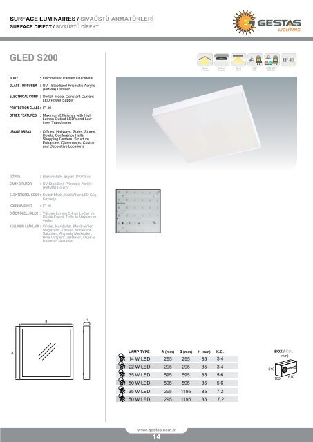 LED ÜRÜN KATALOG 2018