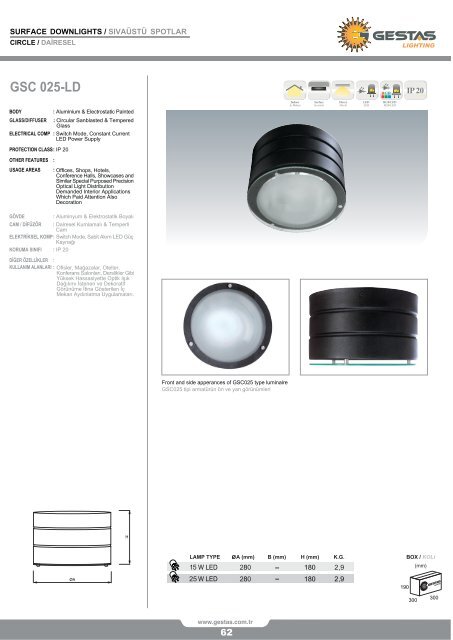 LED ÜRÜN KATALOG 2018