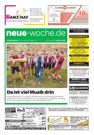 29.08.2018 NEUE WOCHE