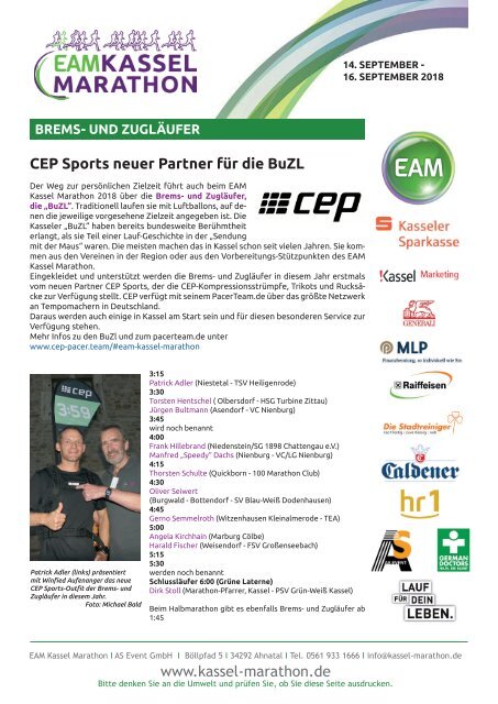 Pressemappe EAM Kassel Marathon PK 4.9.2018