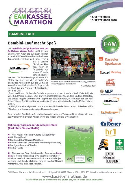 Pressemappe EAM Kassel Marathon PK 4.9.2018