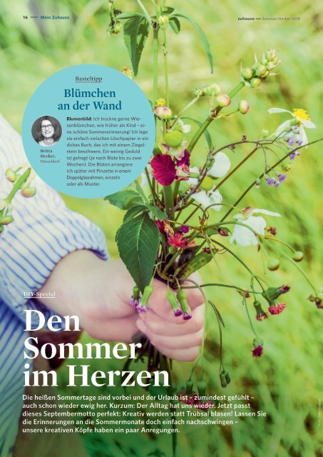 Vonovia Kundenmagazin zuhause Sommer 2018