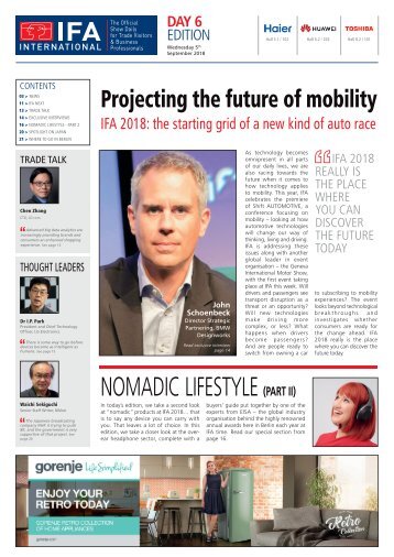 IFA International Day 6 - 2018 Edition