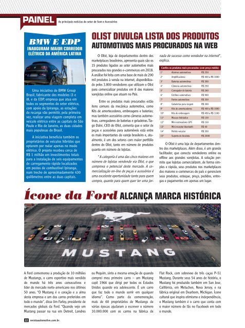 REVISTA AUTOMOTIVO - EDIÇÃO 132 - SETEMBRO 2018