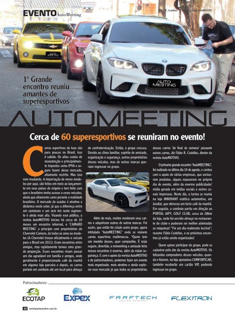 REVISTA AUTOMOTIVO - EDIÇÃO 132 - SETEMBRO 2018