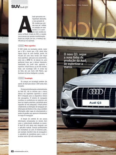 REVISTA AUTOMOTIVO - EDIÇÃO 132 - SETEMBRO 2018