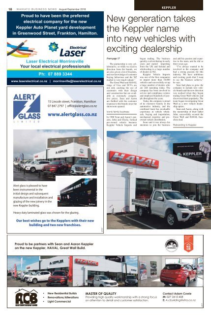 Waikato Business News August/September 2018